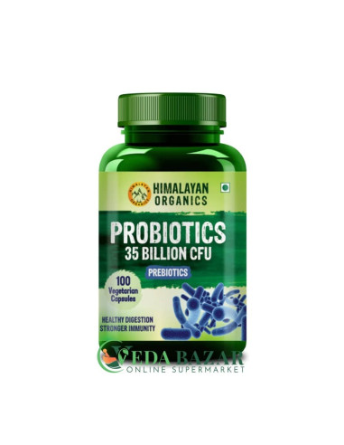 Пробиотики (Probiotics), от Проблем с Пищеварением, 100 Капсул, Хималаян Органикс (Himalayan Organics)
