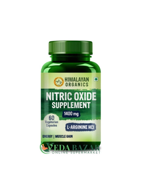 Оксид Азота (Nitric Oxide), Для Энергии, 60 Капсул, Гималайская Органика (Himalayan Organics)