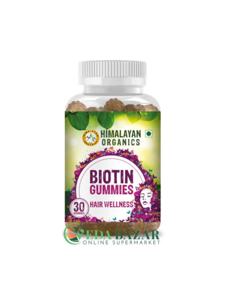 Биотин Жевательные Конфеты (Biotin Gummies), Для Роста Волос, 30 Шт, Гималайская Органика (Himalayan Organics)
