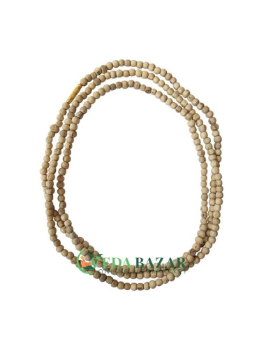 Деревянные Бусы Кантхималы из Туласи (Tulasi Kanthi Mala Beads), 4 Мм, Индия (India)