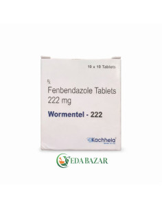 Wormentel 222 мг, 100 таблеток, от паразитов (Kachhela)
