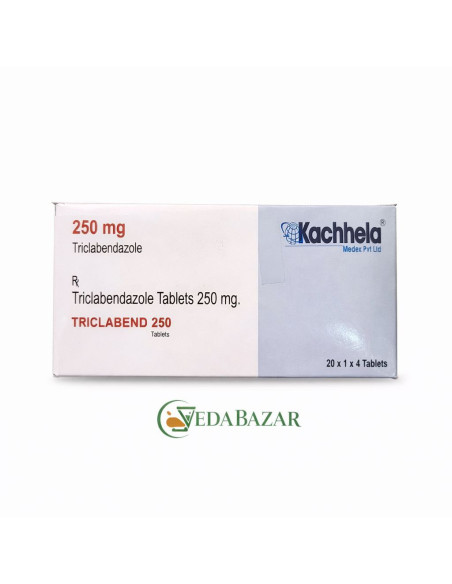 Триклабенд (Triclabend) 250 мг, 80 таб. (20 блистеров по 4 таб.), от паразитов (Kachhela)