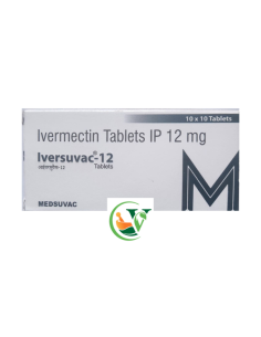 Иверсувак-12 (Iversuvac-12), антипаразитарный препарат, 10 таб, Медсувак (Medsuvac)