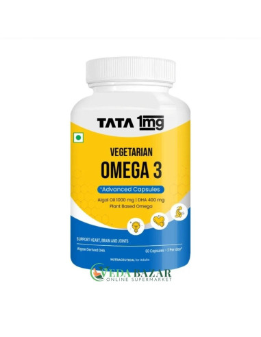Омега-3 DHA 400 мг (из масла морских водорослей), 60 капсул (TATA 1mg)