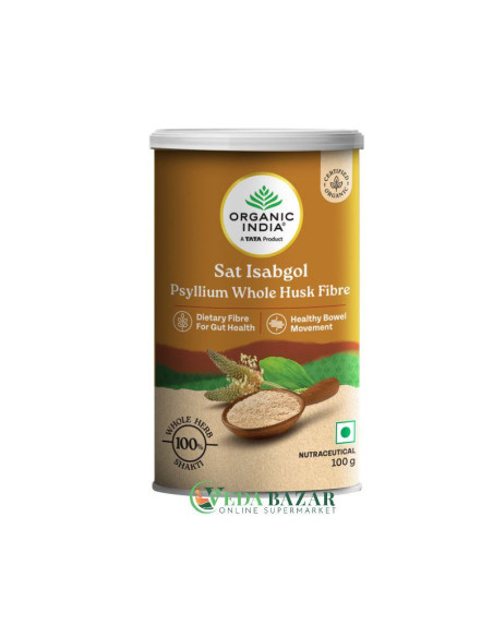 Псилиум (Psyllium Husk), исабгол, 100 гр, Органик Индия (Organic India)