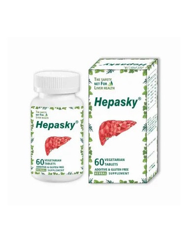 Хепаски (Hepasky), 60 таблеток, поддержка печени (Indisky Herbs, Индия)