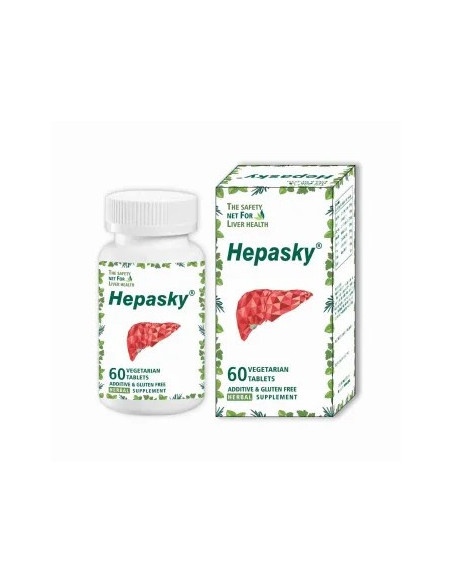 Хепаски (Hepasky), 60 таблеток, поддержка печени (Indisky Herbs, Индия)