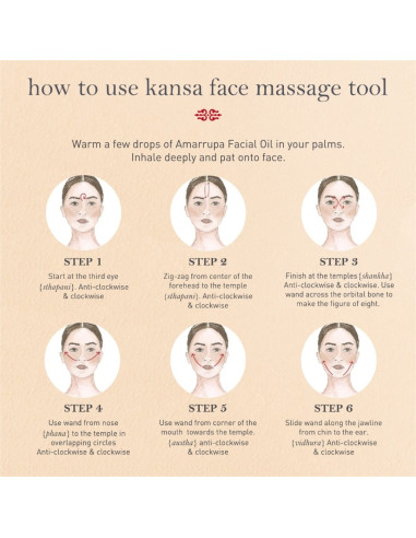 Массажер для лица Kansa Wand (Канса Ванд), Kama Ayurveda, аюрведический инструмент для лифтинга и скульптурирования, Индия