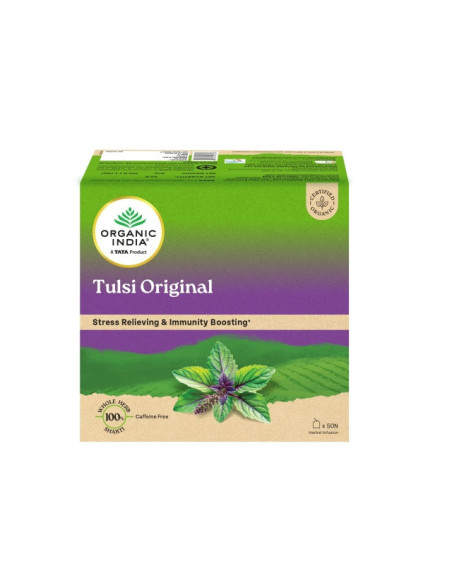 купить Туласи Оригинал в пакетиках (TULSI ORIGINAL), 50 шт, Органик Индия, (ORGANIC INDIA)