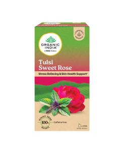 Туласи Сладкая Роза (Tulsi Sweet Rose), 25 шт, Органик Индия (Organic India)