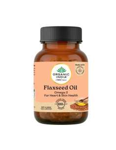 Масло из семян льна (Flax Seed Oil), 60 кап, Органик Индия (Organic India)