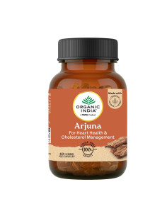 Арджуна (Arjuna), для здоровья сердца, 60 кап, Органик Индия (Organic India)