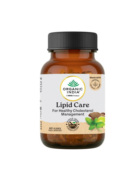 Липид Кэр (Lipid Care), для поддержки сердца и здорового уровня холестерина, 60 кап., Органик Индия (Organic India)