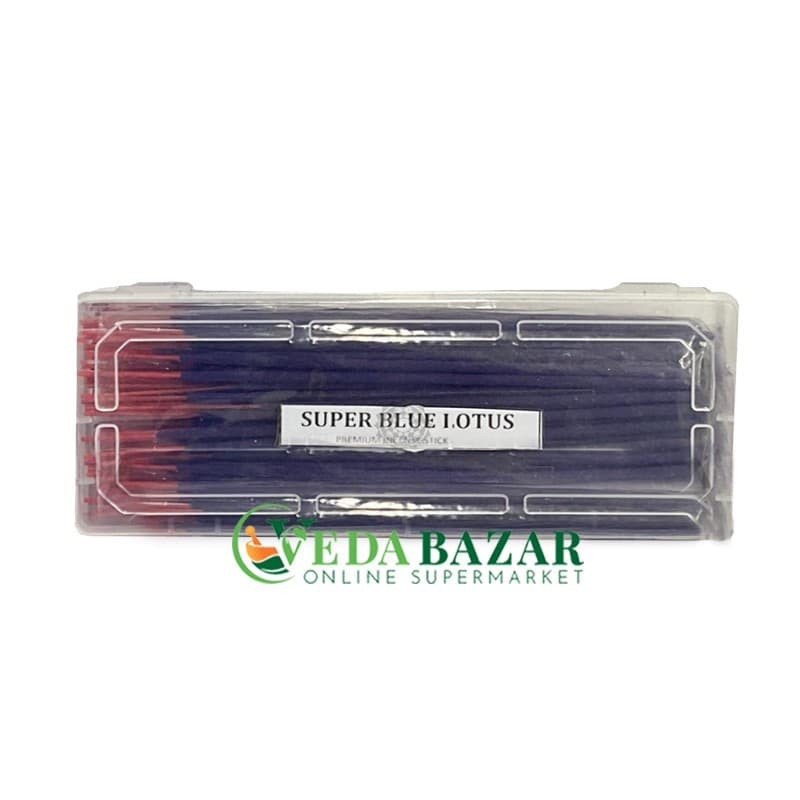 Ароматические палочки премиум-класса «Супер голубой лотос», (Super Blue Lotus Premium Incense Sticks), 250 г, Индия (India)