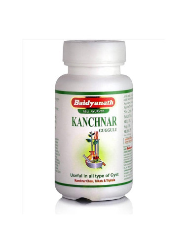 Канчнар Гуггул (Kanchnar Guggulu), 80 таб, Байдианат (Baidyanath)