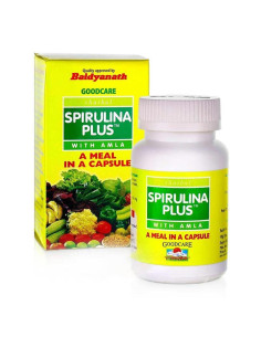 Спирулина Плюс (Spirulina Plus), 60 капсул, Goodcare / Байдианат (Baidyanath)