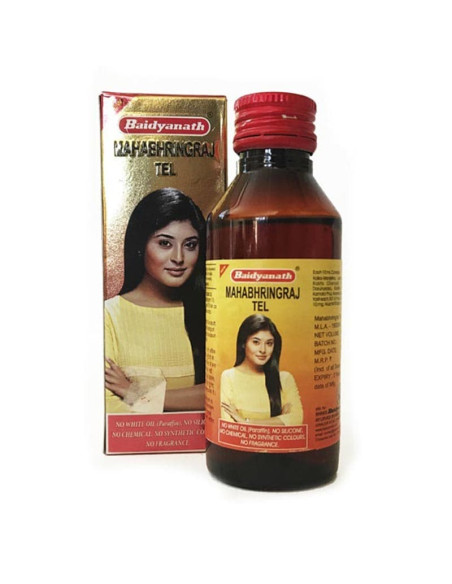 Купить Масло для волос Махабрингарадж (Mahabhringraj Oil), 100 мл, Байдианат (Baidyanath)