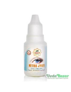 Капли для глаз Нетра Джьйоти (Netra Jyoti), 15 мл, Гомата (Gomata)