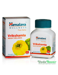 Врикшамла (Vrikshamla) нормализация веса, 60 таб, Хималая (Himalaya)