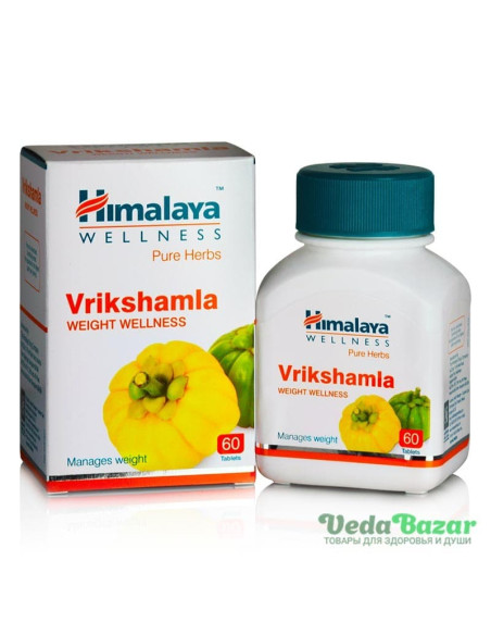 Врикшамла (Vrikshamla) нормализация веса, 60 таб, Хималая (Himalaya)