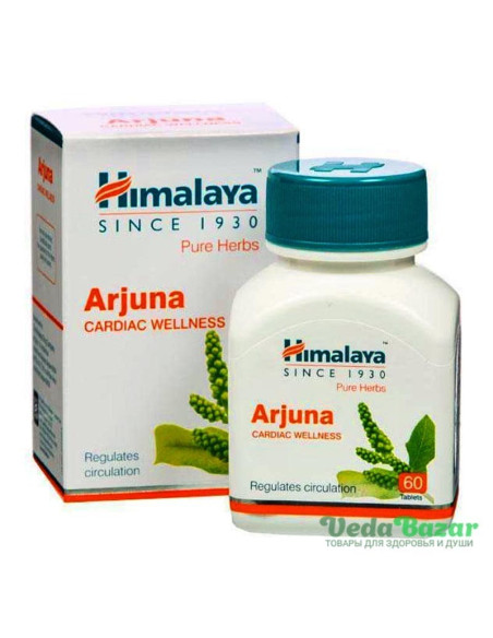 Арджуна (Arjuna) для сердца и сосудов, 60 капсул, Хималая (Himalaya)