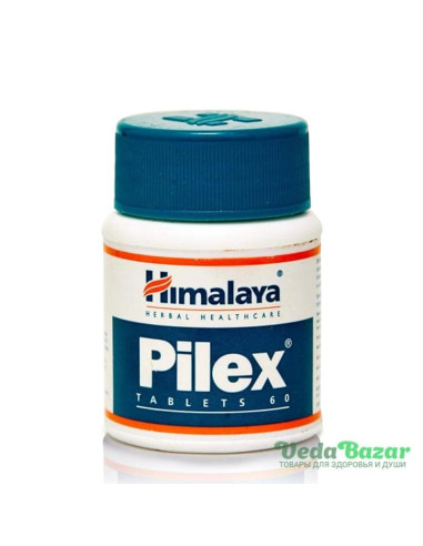 Пайлекс (Pilex) от геморроя и тромбофлебита, 60 таб, Хималая (Himalaya)