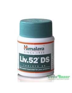 Лив-52 ДС (Liv-52 DS) лечение печени, 60 таб, Хималая (Himalaya)