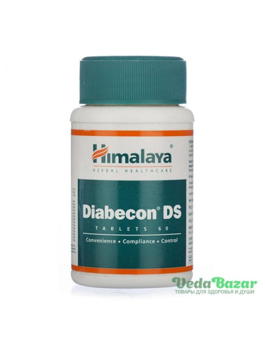 Диaбекон ДС (Diаbecon DS) лечение диабета, 60 таб, Хималая (Himalaya)