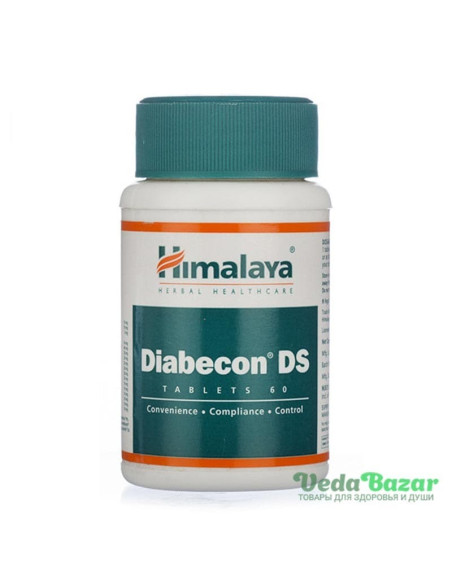 Диaбекон ДС (Diаbecon DS) лечение диабета, 60 таб, Хималая (Himalaya)