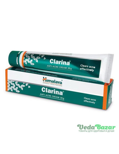 Крем от прыщей и угревой сыпи Кларина (Clarina), 30 гр, Хималая (Himalaya)