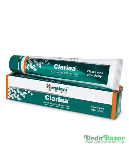 Крем от прыщей и угревой сыпи Кларина (Clarina), 30 гр, Хималая (Himalaya)