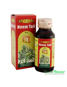 Купить Масло Нима (Neem Tail) при кожных заболеваниях, 60 мл, Вьяс (Vyas)