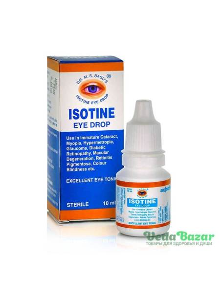 Капли для глаз Айсотин (Isotine), 10 мл, Джагат Фарма (Jagat Pharma)