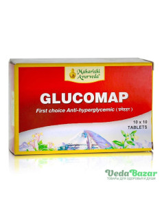 Глюкомап (Glucomap) от диабета, 100 таб, Махариши Аюрведа (Maharishi Ayurveda)