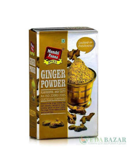 Имбирь молотый (Ginger Powder), 100 гр, Мунши Панна (Munshi Panna)