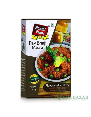 Пав Бхаджи Масала (Pav Bhaji Masala), 100 гр, Мунши Панна (Munshi Panna)