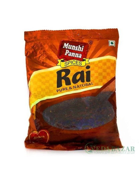 Черная горчица (Rai), 100 гр, Мунши Панна (Munshi Panna)