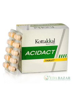 Ацидакт (Acidact) лечение заболеваний ЖКТ, язва, гастрит, 100 таб, Коттаккал (Kottakkal)