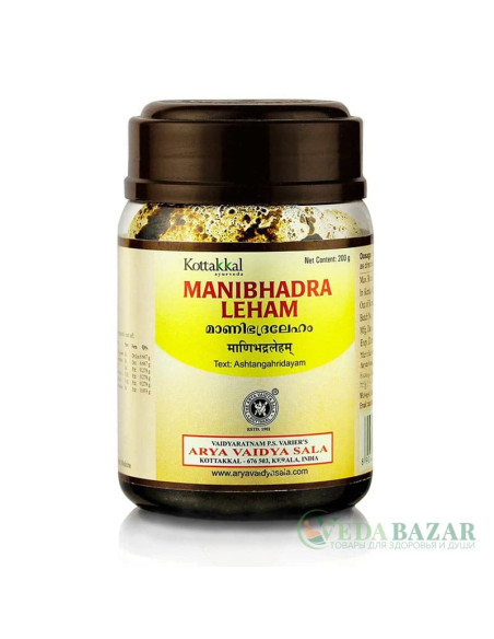 Манибхадра Лехам (Manibhadra Leham) универсальное аюрведическое средство, 200 гр, Коттаккал (Kottakkal)