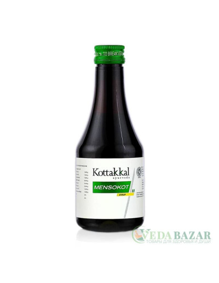 Менсокот Сироп (Mensokot Syrup) нормализация менструального цикла, 200 мл, Коттаккал (Kottakkal)