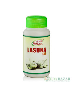 Ласуна (Lasuna) снижение холестерина, помощь сосудам, 120 таб, Шри Ганга (Shri Ganga)
