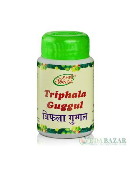 Трифала Гуггул (Triphala Guggul), 50 гр, Шри Ганга (Shri Ganga)