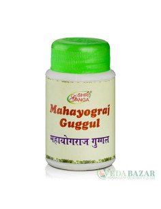 Махайогарадж Гуггул (Mahayograj Guggul) очищение и омоложение организма, 50 гр, Шри Ганга (Shri Ganga)