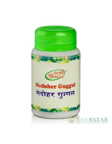 Медохар Гуггул (Medoher Guggul) снижение веса, 100 гр, Шри Ганга (Shri Ganga)