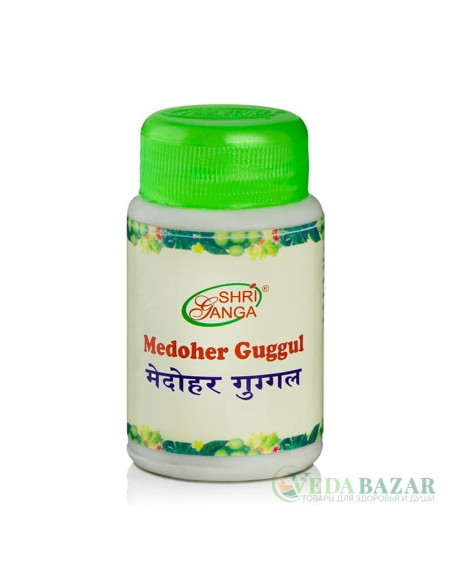 Медохар Гуггул (Medoher Guggul) снижение веса, 100 гр, Шри Ганга (Shri Ganga)
