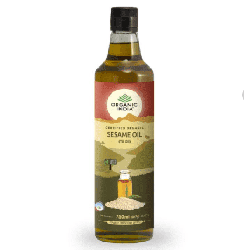 Органическое кунжутное масло (Organic Sesame Oil), 750 мл, Органик Индия (Organic India)