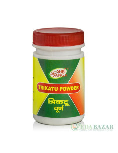 Трикату (Trikatu Powder) улучшение пищеварения, 50 гр, Шри Ганга (Shri Ganga)